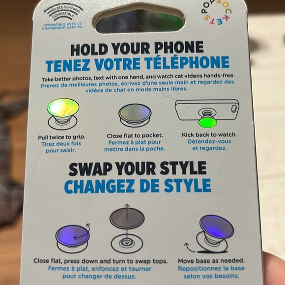 POPSOCKETS POPGRIP- Cute Leopard print. - Picture 4 of 4